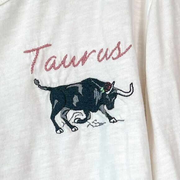 J. Crew Embroidered Taurus Shirt, Size Small - Picture 4 of 6
